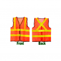 LTA Orange Safety Vest with Yellow Reflective