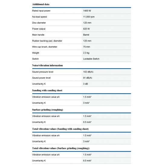 BOSCH GWX14-125 Professional Angle Grinder 1400W With X-Lock