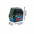 BOSCH GCL 2-15G Self-Leveller Cross Line Green Laser 10-15M