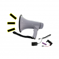 Megaphone With Amplifier Mic 30W Rechargeable