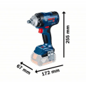 BOSCH GDS 18V-400 Professional Cordless Impact Wrench 1/2" 400Nm