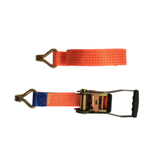 Ratchet Tie Down Belt 75mm Width 7.5ton and 8ton. C/W Certificate