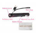 Rechargeable Green Laser Pointer with Adjustable Focus