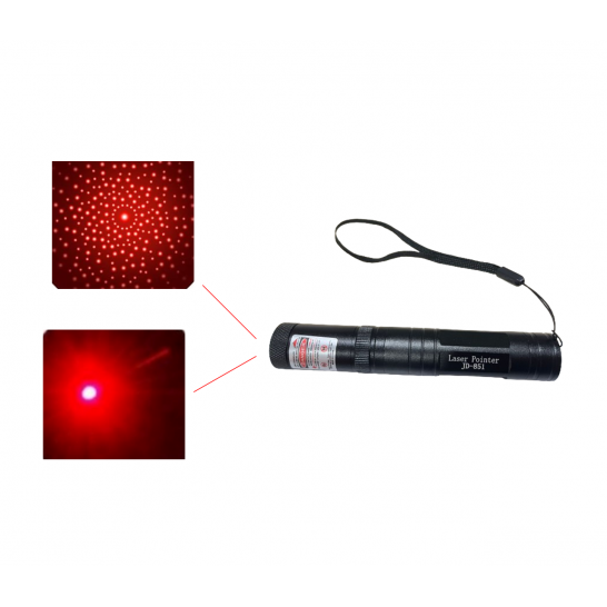 Rechargeable Red Laser Pointer with Adjustable Focus