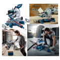 BOSCH GCM 254D PRO Slide Mitre Saw. 1800W. 254mm saw blade.