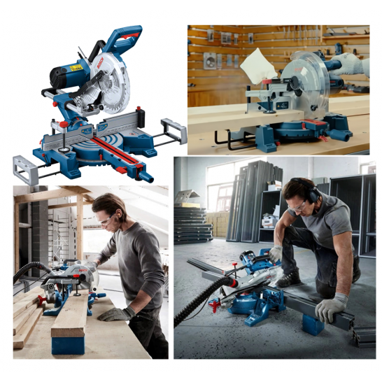 BOSCH GCM 254D PRO Slide Mitre Saw. 1800W. 254mm saw blade.