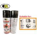 BOSNY Hi-Heat Spray Paint 400F. Hi-Temp Resistant. Gloss Black or Flat Black.
