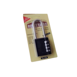 Long Shackle Combination Resettable Padlock. 50mm.