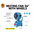 AIRKING Misting Fan 26" with wheels.