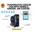 AIRKING Evaporative Cooler Fan with wheels. Ionizer. Air Cooler.