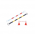 Extendable 2M Barricade Cone Bar. Barricade Pole. Traffic Cone Bar. Red/White or Yellow/Black.