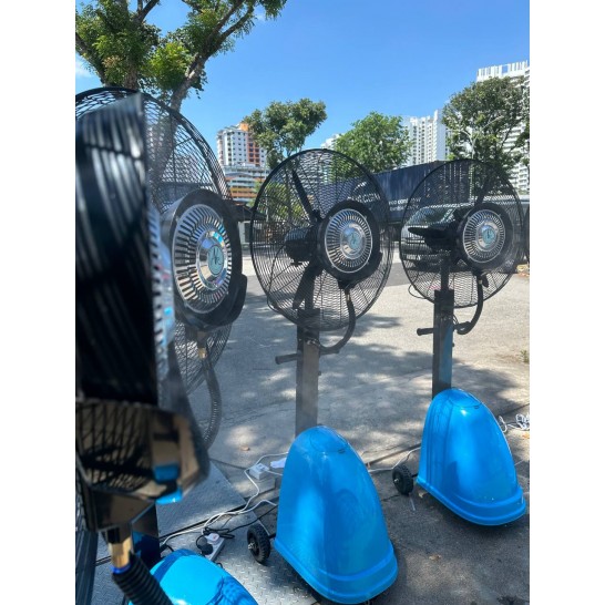 AIRKING 26" High Pressure Mist Spray Stand Fan | Water Mist Fan | Heat Reducing | Temperature Reducing