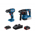 BOSCH GSR 185-LI and GBH 185-LI Professional Combo Kit Set - comes with battery pack and charger