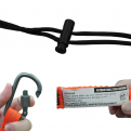 Retractable tool lanyard with twist lock carabiner ( Orange )