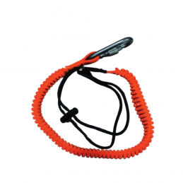 Retractable tool lanyard with twist lock carabiner ( Orange )