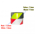 U-BEST Honeycomb Grade Reflective Tape Diagonal Stripes