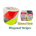 U-BEST Honeycomb Grade Reflective Tape Diagonal Stripes
