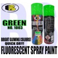 BOSNY Fluorescent Spray Paint Red, Pink, Green, Blue, Yellow, Orange, Orange Yellow , white and Purple.