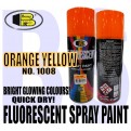 BOSNY Fluorescent Spray Paint Red, Pink, Green, Blue, Yellow, Orange, Orange Yellow , white and Purple.