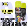 BOSNY Fluorescent Spray Paint Red, Pink, Green, Blue, Yellow, Orange, Orange Yellow , white and Purple.