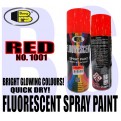 BOSNY Fluorescent Spray Paint Red, Pink, Green, Blue, Yellow, Orange, Orange Yellow , white and Purple.