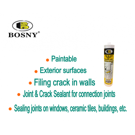 BOSNY Acrylic Sealant White. 300ml. B212