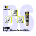 BOSNY Acrylic Silicone Sealant White. B330