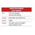 Inspection Mirror (Light Weight, Stainless Steel, Handheld with skyview)