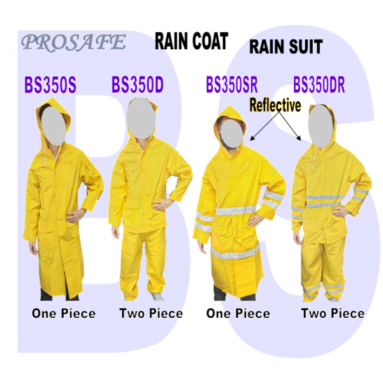 PROSAFE Raincoat With Reflective Strips