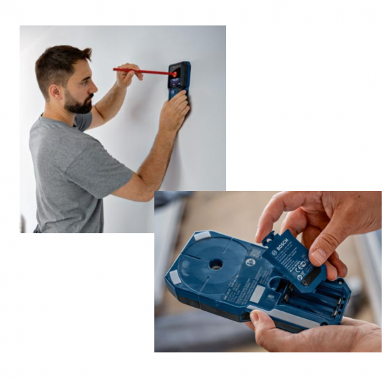 BOSCH GMS 120-27 Professional Multi Detector. Metal, Live Cables, Wooden Structure. (replace GMS 120)
