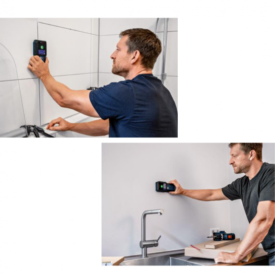 BOSCH GMS 120-27 Professional Multi Detector. Metal, Live Cables, Wooden Structure. (replace GMS 120)