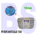 PROLOK Polypropylene Rope. PP Rope with blue dot. 6mm to 16mm. Multipurpose Rope. Camping Rope. Canvas Rope.