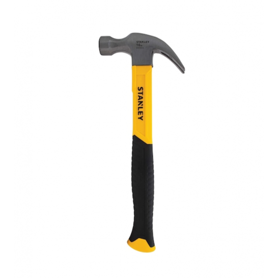 Claw hammer with fiberglass handle