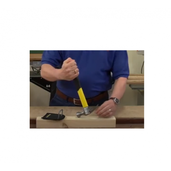 Claw hammer with fiberglass handle