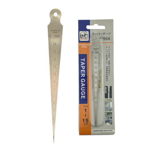 Stainless Steel Taper Gauge 1-15mm