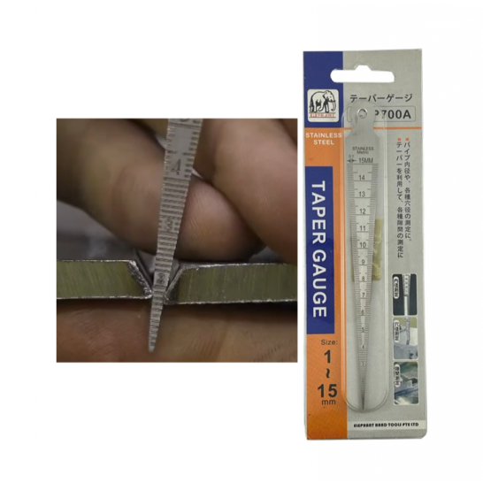 Stainless Steel Taper Gauge 1-15mm