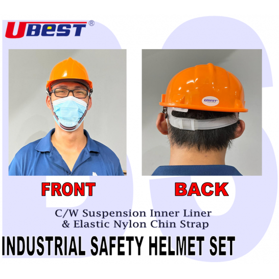 Industrial Safety Helmet with Suspension Inner Liner. SS98:2013.