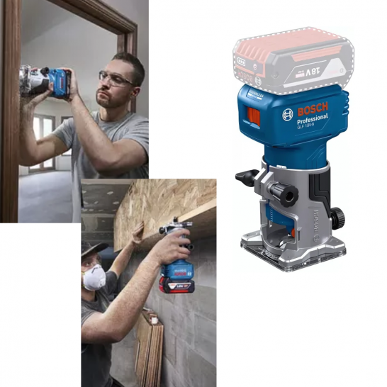 BOSCH GLF 18V-8 Professional Router. LED Light & Variable Speed. Bare Unit