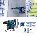 BOSCH GBH 18V-36C Professional Cordless Rotary Hammer BITURBO with SDS max. Bare Unit