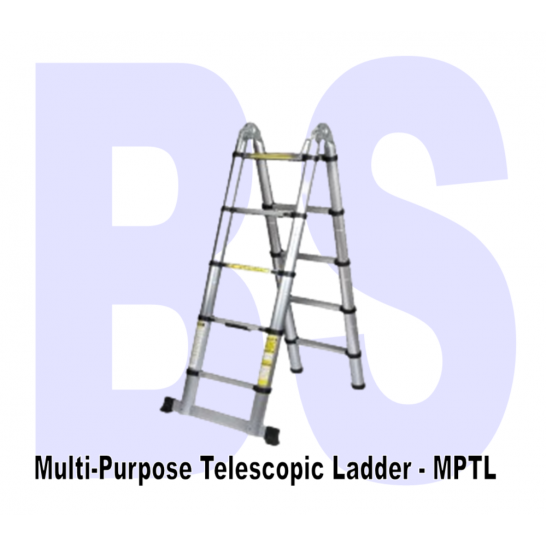 2 sided Multipurpose Telescopic Ladder. Foldable & Extendable. 150kg working load.