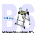 2 sided Multipurpose Telescopic Ladder. Foldable & Extendable. 150kg working load.