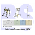 2 sided Multipurpose Telescopic Ladder. Foldable & Extendable. 150kg working load.