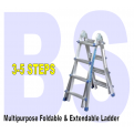 Multipurpose Foldable & Extendable Ladder. 150kg Max Load. 4 sections.