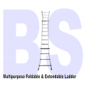 Multipurpose Foldable & Extendable Ladder. 150kg Max Load. 4 sections.
