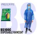 Disposable Raincoat with Draw String Cuff