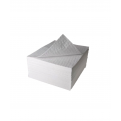Oil / Fuel Absorbent Pad. 200gsm. White. 40cm x 50cm. 100pcs/pack