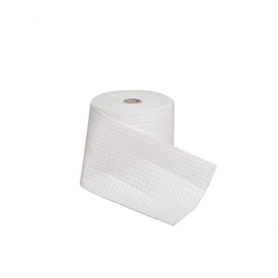 Oil / Fuel Absorbent Roll. 200gsm. 500mm x 50m. White. 5kg per roll