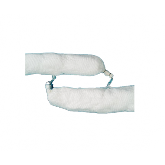 Oil / Fuel Absorbent Containment Socks 3m x 200mm. White. 4pcs/pack