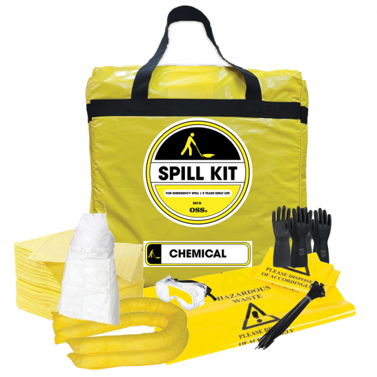 20Ltr Chemical Spill Kit c/w Nylon Bag. Hazchem