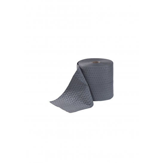General Purpose Universal Absorbent Roll. 200gsm. 500mm x 50m. Grey. 5kg per roll